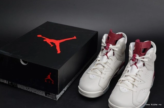Rep Onekick Jordan Retro Maroon white 384664-116 6 Air 0813